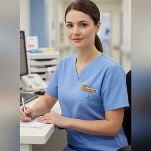 Nursing Pin Brooch Stethoscope RN LPN CNA Gold Tone